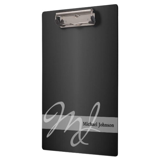 Monogram- en naamontwerp klembord (Links)