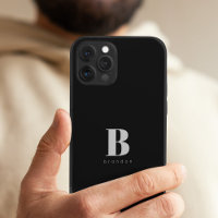 Monogram en noem eenvoudige douanetypografie