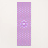 Monogram en Stijlvolle poolpunten op Violet Yogamat (Voorkant)