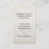 Monogram en strepen voor hedendaagse textuur visitekaartje (Achterkant)