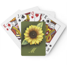 Monogram en zonnebloem