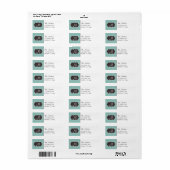 Monogram Engels Paardenbit Retouradres Labels (Full Sheet)