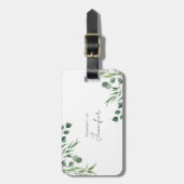 Monogram Eucalyptus Botanicals Bagagelabel (Voorkant verticaal)