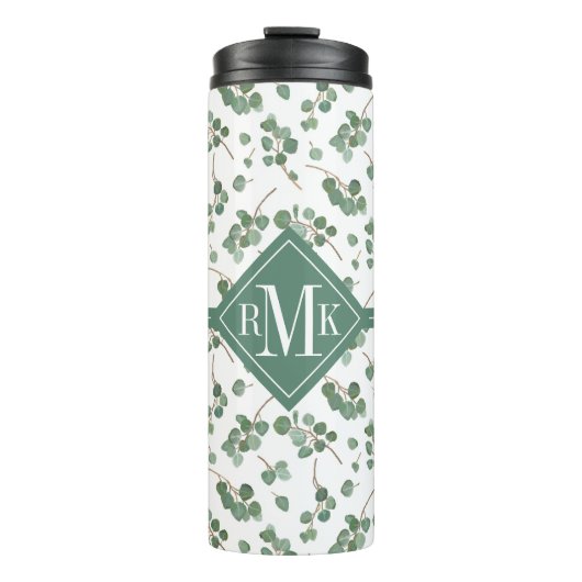 Monogram | Eucalyptus Silver Dollar Tree Foliage Thermosbeker (Voorkant)