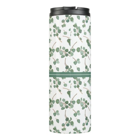 Monogram | Eucalyptus Silver Dollar Tree Foliage Thermosbeker (Achterkant)