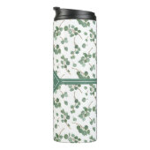 Monogram | Eucalyptus Silver Dollar Tree Foliage Thermosbeker (Geroteerd rechts)