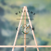 Monogram Eucalyptus verdure or mariage accueil (Neutre)