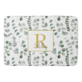 Monogram eucalyptuspatroon badmat (Voorkant)