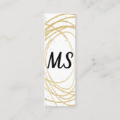 Monogram / Expressief Mini Visitekaartje (Voorkant)