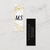 Monogram / Expressief Mini Visitekaartje (Voorkant / Achterkant)