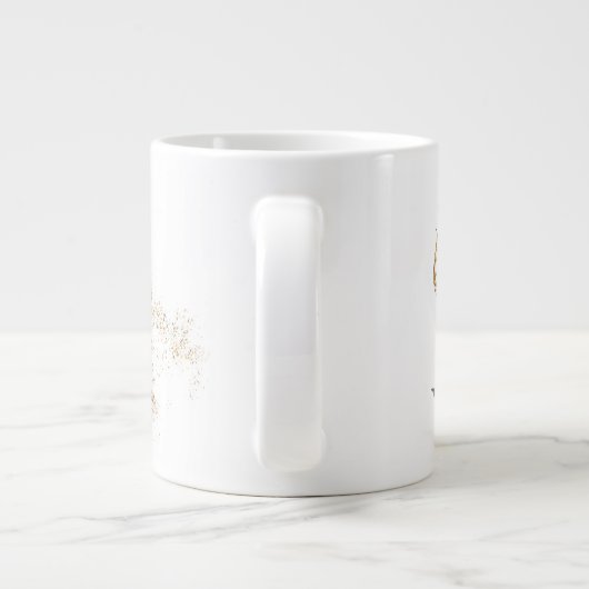 Monogram "F" Jumbo Mok Soepijs (Achterkant)