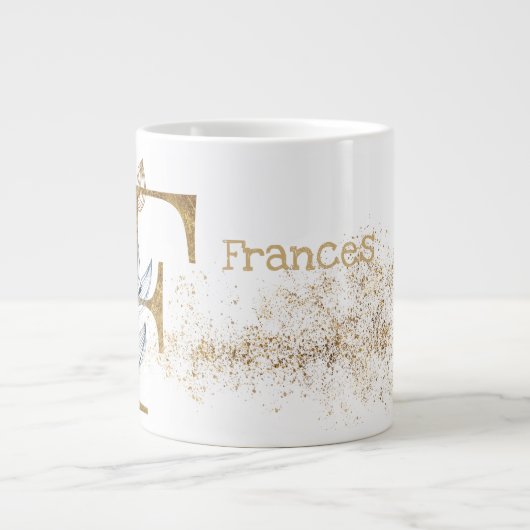 Monogram "F" Jumbo Mok Soepijs (Voorkant)