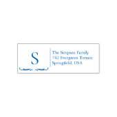 Monogram Familie Adres Stempel (Design)