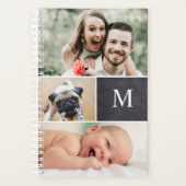 Monogram Familie Foto Collage Planner (Voorkant)