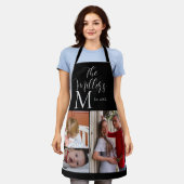 Monogram Familie Foto Collage Schort (Gedragen)