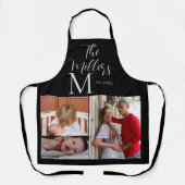 Monogram Familie Foto Collage Schort (Voorkant)