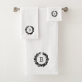 Monogram familiekam embleem  bad handdoek (Insitu)