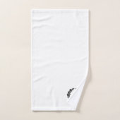 Monogram familiekam embleem  bad handdoek (Handdoek)