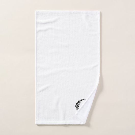 Monogram familiekam embleem  bad handdoek (Handdoek)