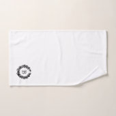 Monogram familiekam embleem  bad handdoek (Handdoek)