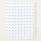 Monogram Familienaam 2025 Blauw Planner (Achterkant)