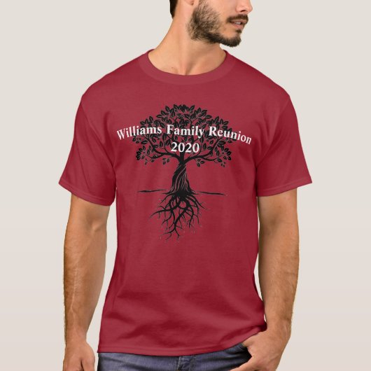 Monogram familiereünie t-shirt (Voorkant)