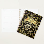 Monogram Fancy goudkleurige zwarte goudkleurige go Planner (Display)