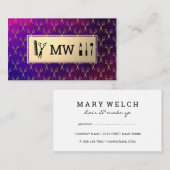 Monogram | Fancy Scharen | Visagist Haarstylist Afsprakenkaartje (Voorkant / Achterkant)