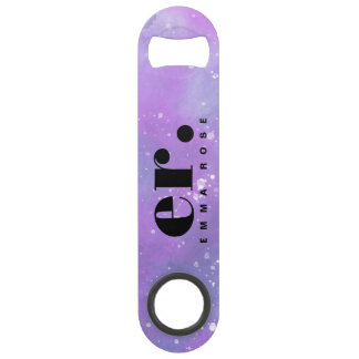 Monogram fantasie waterverf Stijlvol Modern Minima Speed Flessenopener