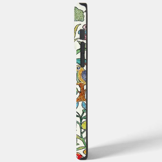 Monogram  Faux Ingeborduurd Patroonfoon Case-Mate iPhone Case (Achterkant / Links)