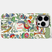 Monogram  Faux Ingeborduurd Patroonfoon Case-Mate iPhone Case (Achterkant (horizontaal))