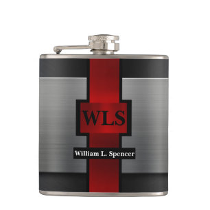 Monogram Faux Metal Vinyl Wrapped Kolf Heupfles