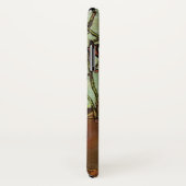 monogram Faux-tinten met hartstructuur Case-Mate iPhone Case (Achterkant / rechts)