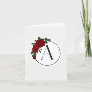 Monogram Felicitatiekaart - Letter A Kaart