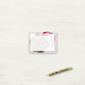 Monogram Feng Shui Chinese Munten Rood Lint Post-it® Notes (Op bureau)