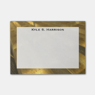 Monogram Feng Shui Gold Bullion Wealth Post-it® Notes