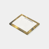 Monogram Feng Shui Goud Baren Welvaart Post-it® Notes (Schuin)