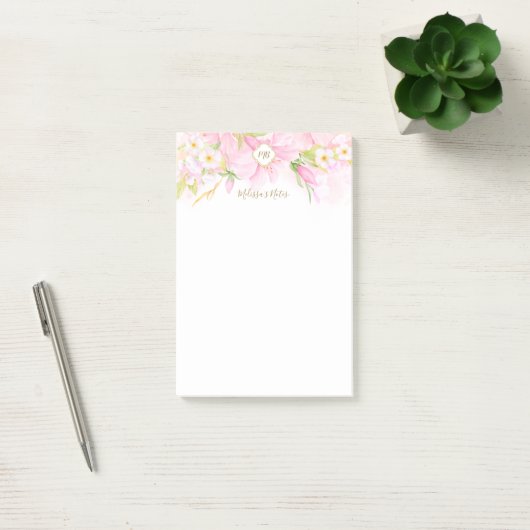 Monogram fijne Waterverf Post-it® Notes (Kantoor)
