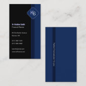 Monogram Financiële Planner - Visitekaartje (Voorkant / Achterkant)