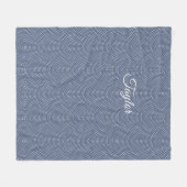 Monogram fleece deken (Voorkant (Horizontaal))