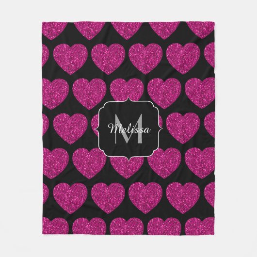 Monogram Fleece Deken (Voorkant)