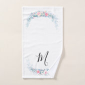Monogram Floral Bad Handdoek (Handdoek)
