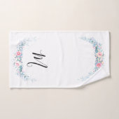 Monogram Floral Bad Handdoek (Handdoek)