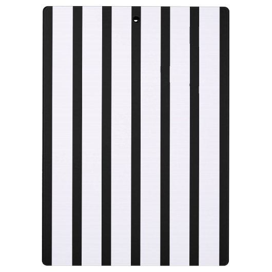 Monogram Floral Black Stripes Klembord (Achterkant)