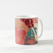 Monogram Floral Coffee Mok (Voorkant rechts)