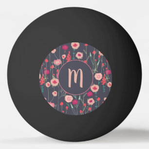 Monogram Floral Dark Pingpongballen