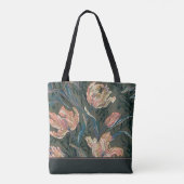  monogram Floral Design | Canvas tas (Achterkant)