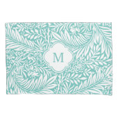Monogram Floral Foliage William Morris Pattern Kussensloop (Voorkant)