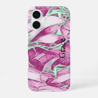 Monogram Floral iPhone 16 Hoesje