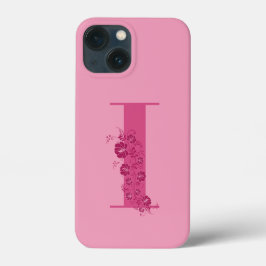 Monogram Floral Letter I iPhone Case